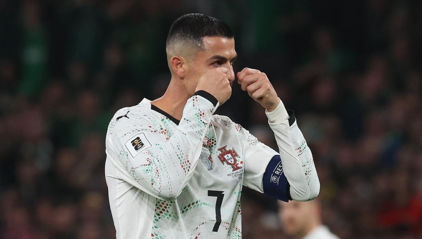 C罗鲁莽肘击染红，或将缺席2026年世界杯小组赛揭幕战