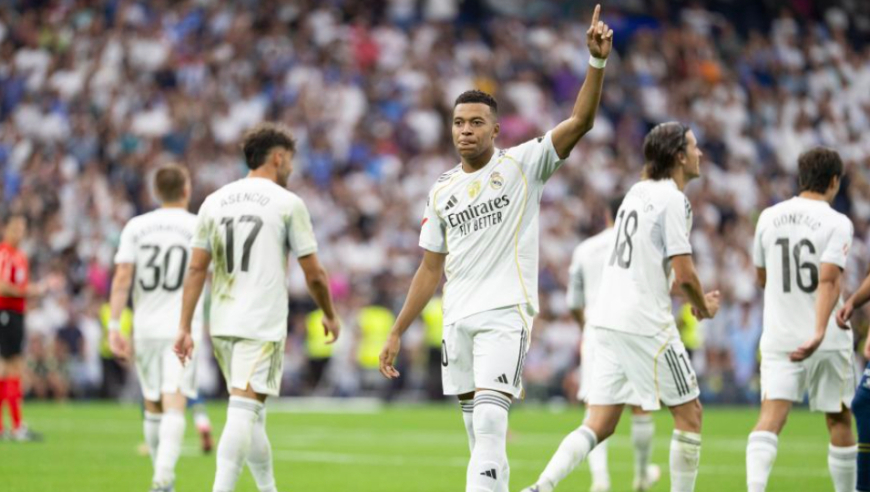 西甲：2-0！皇马全胜领跑，姆巴佩5轮5球，米利唐超级世界波