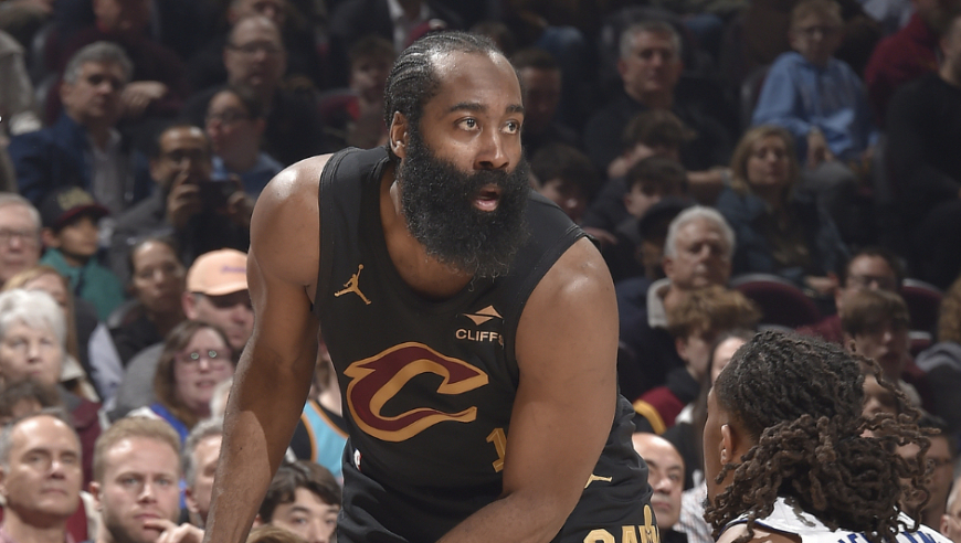 登神归位！骑士哈登vs活塞18分7助攻集锦：攻传一体+关键上篮定胜局