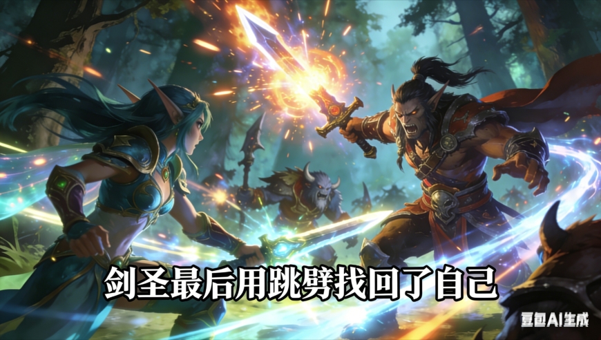 剑圣最后用跳劈找回了自己 魔兽争霸xiaoy解说彩色 focus