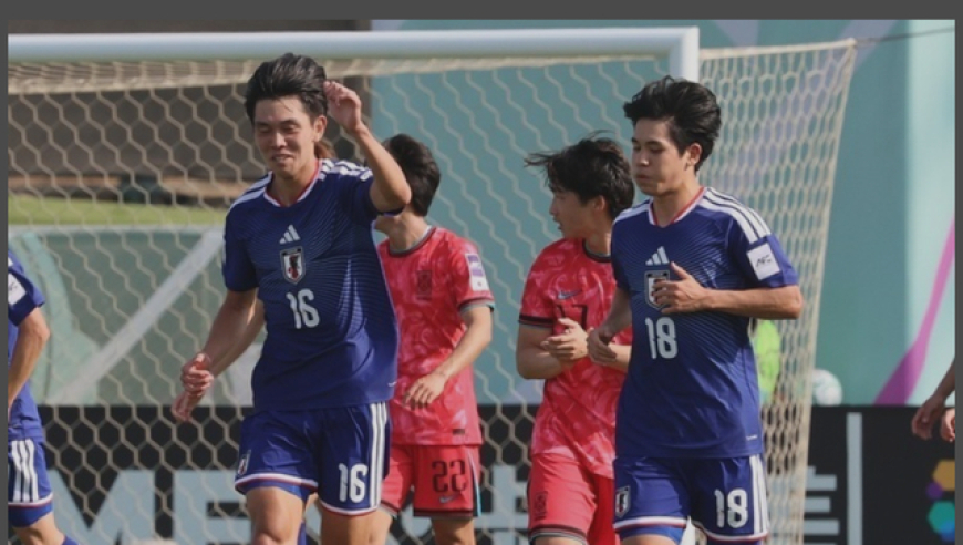 U-23亚洲杯半决赛击败年长两岁的韩国，日本队让对手球迷叹服