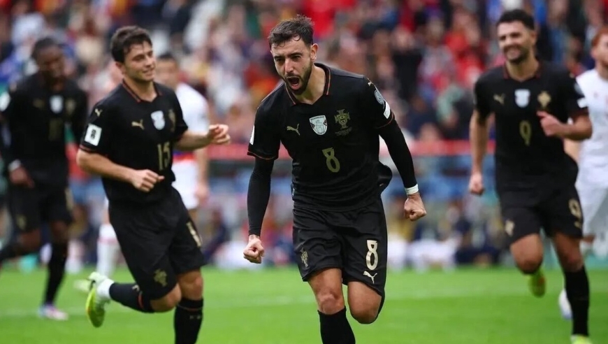 足坛一夜动态：世界杯确定32席！葡萄牙挪威出线，意大利踢附加赛