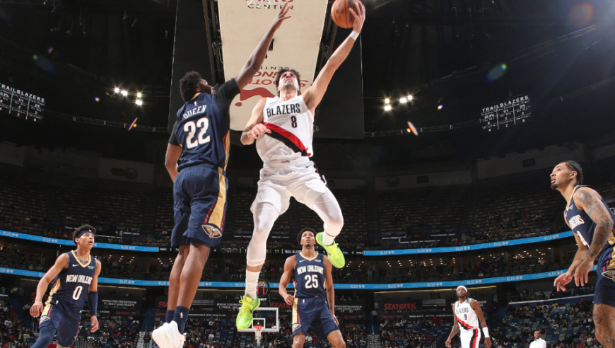 杨瀚森连续六场被DNP！开拓者力克鹈鹕 阿夫迪亚32分夏普35分