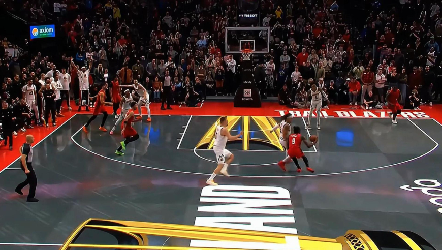 开拓者掘金生死时刻神剧情：约基奇被犯规变争球 开拓者罚球绝杀