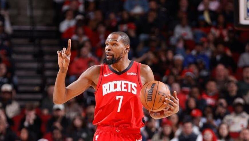 火箭反超掘金升西部第三！37岁杜兰特12助攻创纪录