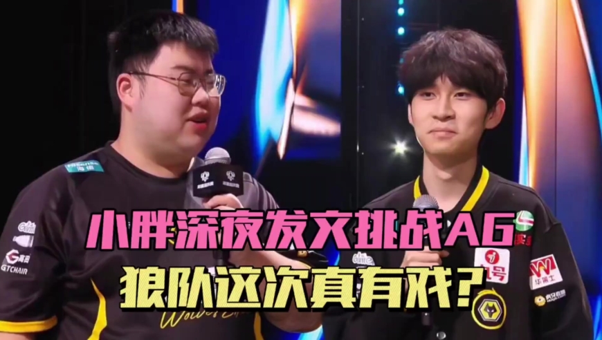 王者荣耀比赛：小胖深夜发文想挑战AG，道崽要终结AG王朝，狼队真有一战之力？
