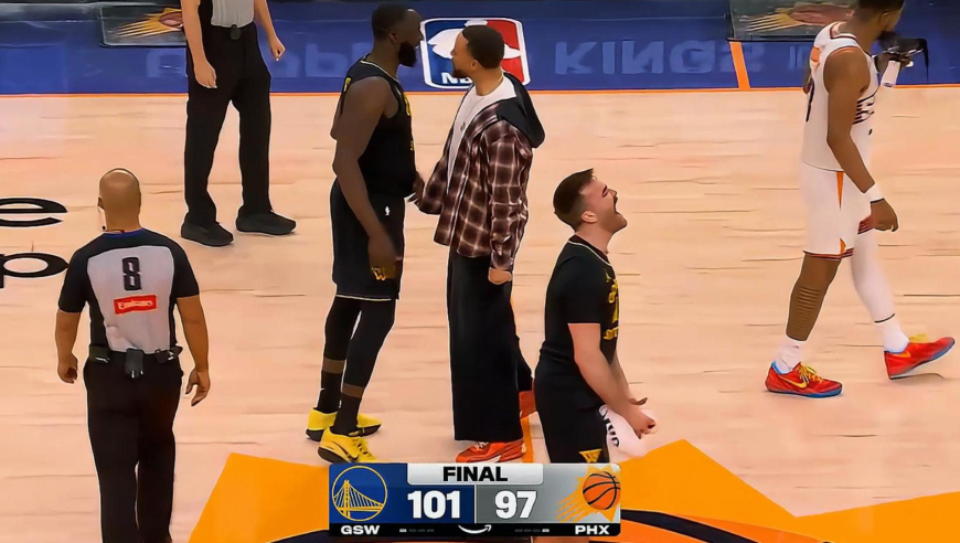 惊天逆转！完全残阵勇士末节决胜时刻轰17-2逆转太阳 狄龙都无奈了