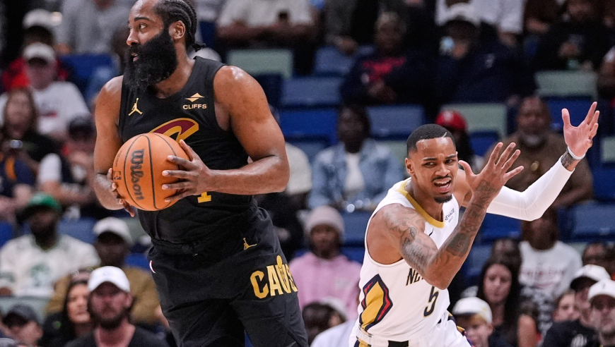 骑士15分逆转鹈鹕豪取三连胜！哈登20+10 米切尔27分致胜2+1