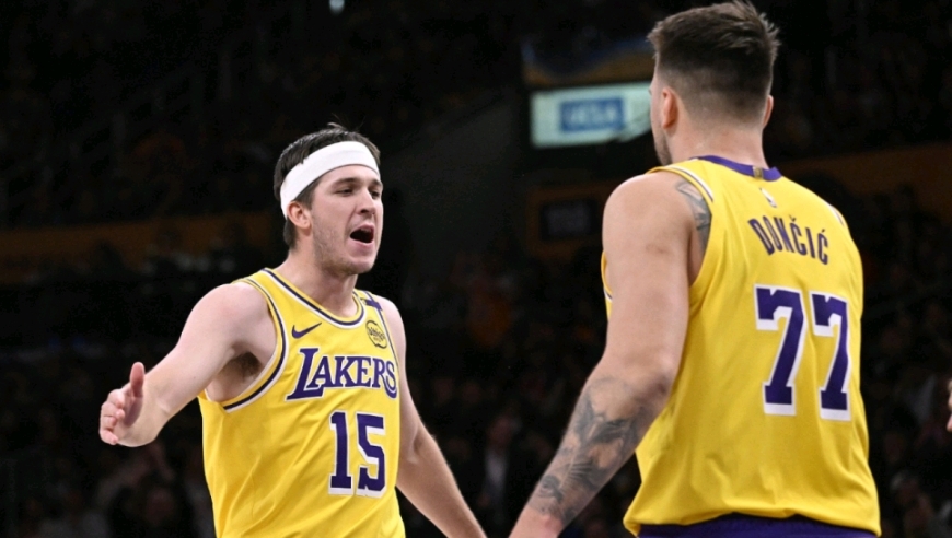 双核驱动致胜！3分钟回顾湖人末节战灰熊 东契奇里夫斯合砍16分