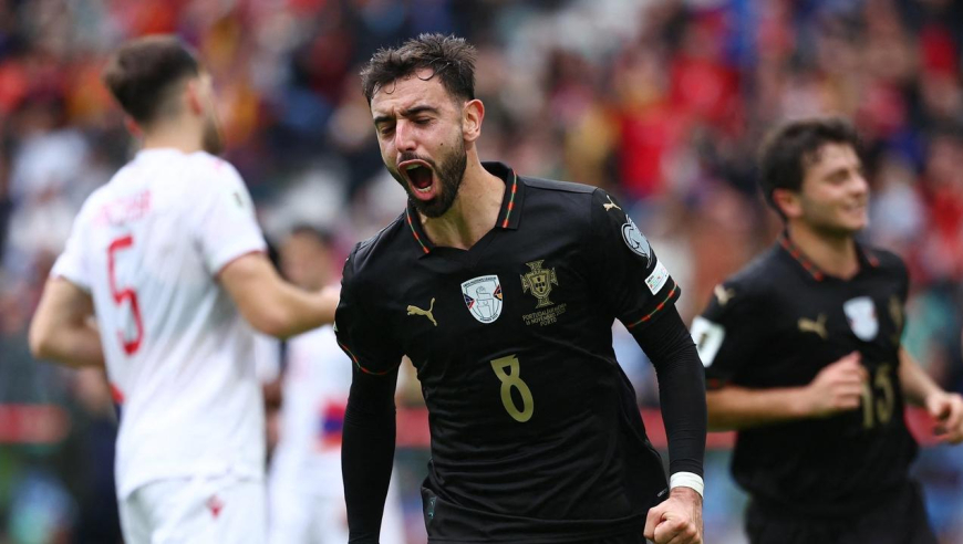 C罗缺阵！速看葡萄牙9-1亚美尼亚直通世界杯：B费、内维斯双戴帽