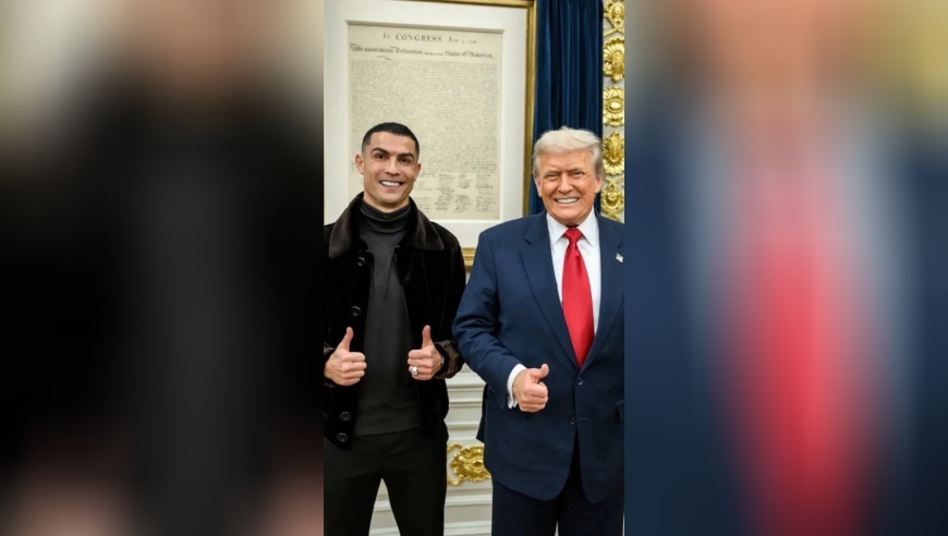 当全球球王遇上美国懂王：C罗白宫与特朗普相谈甚欢