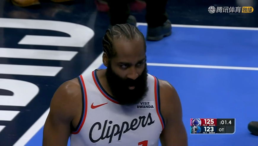 争议！哈登加时关键时刻抛投险些准绝杀 AI助力裁判改吹加福德好帽