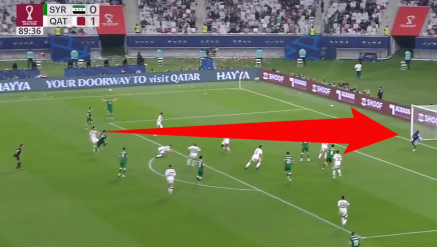 天神下凡！阿拉伯杯90分钟叙利亚悍将轰炸裂世界波绝平，暴力值拉满