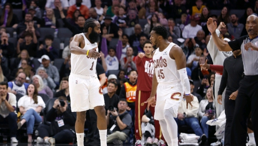 骑士力克黄蜂豪取7连胜全场集锦 哈登18+8 米切尔32分