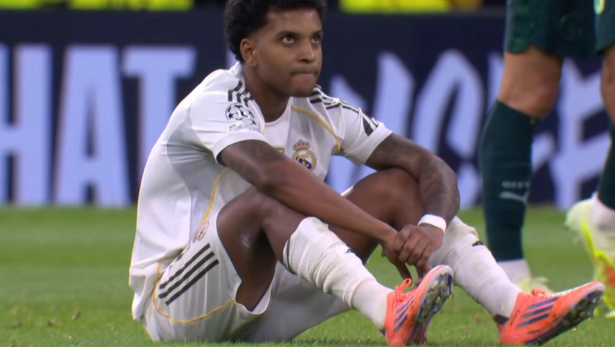 皇马多人失落！欧冠输曼城赛后众生相：贝林跪地罗德里戈瘫坐