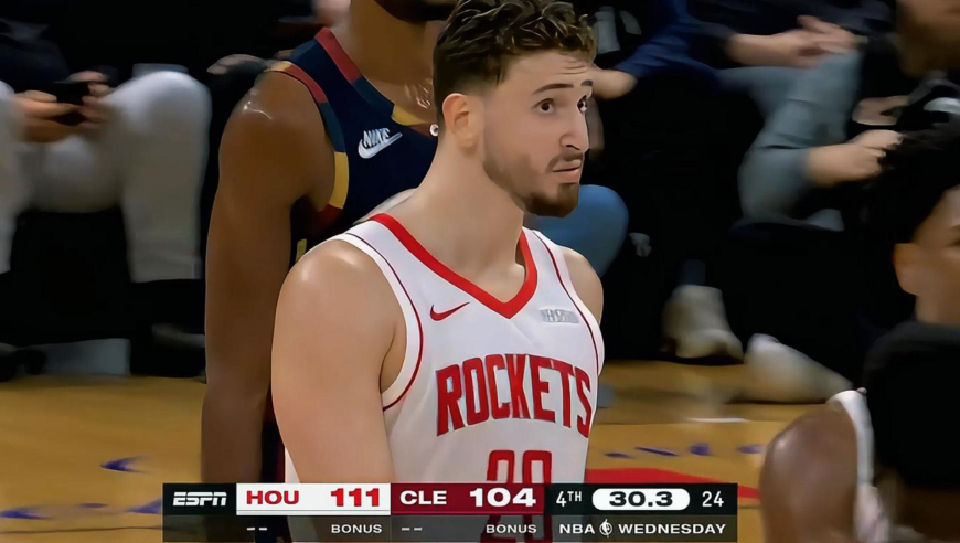 火箭骑士生死时刻：骑士疯狂追分 申京30秒连轰6分助火箭定胜局