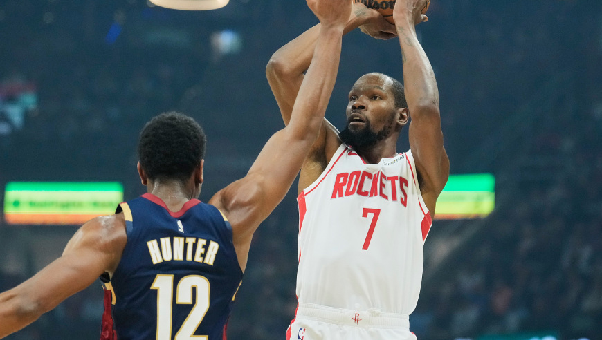 拒绝22分逆转！火箭11战10胜破纪录 4个细节证明杜兰特这次选对了