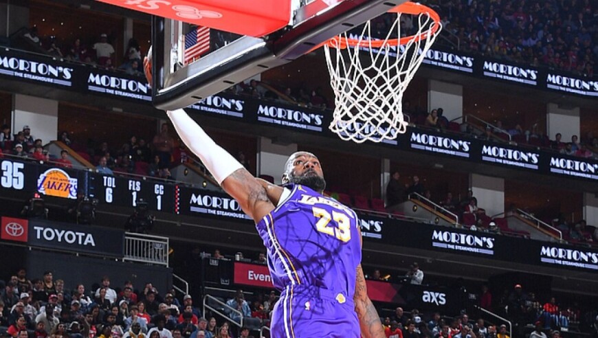 【球星】詹姆斯vs火箭集锦 14中13砍下30分飞天遁地贡献6记暴扣