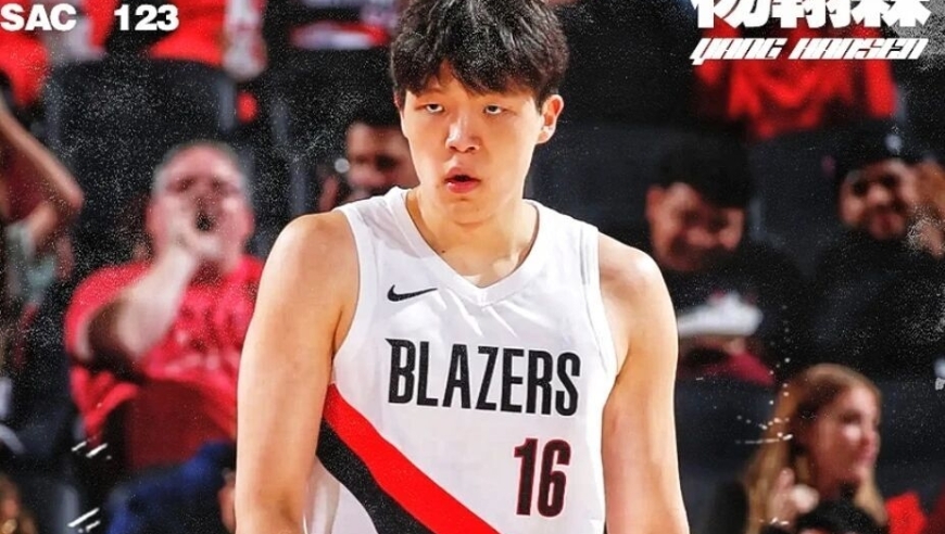 杨瀚森单节14分，开拓者连发八条内容，美国球迷直呼：杨瀚森简直是约基奇plus