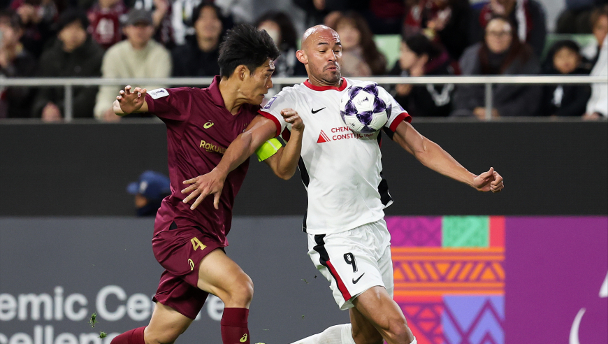 亚冠：神户胜利船2-2成都蓉城，韦世豪助攻+造点，费利佩梅开二度