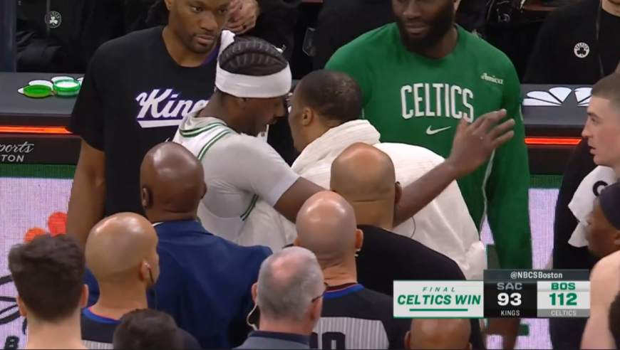 非常不满！布歇在垃圾时间投进三分球 威少暴怒上前理论布歇赶紧道歉两人和解