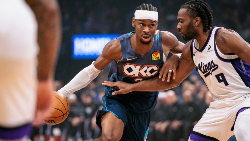 NBA常规赛：联盟第一！雷霆7连胜三杀送国王7连败 亚历山大33+8