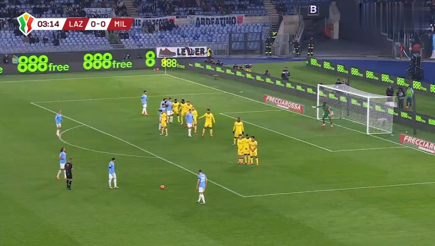 太刺激！慢镜还原拉齐奥逆天头槌绝杀，拉齐奥1-0AC米兰晋级8强