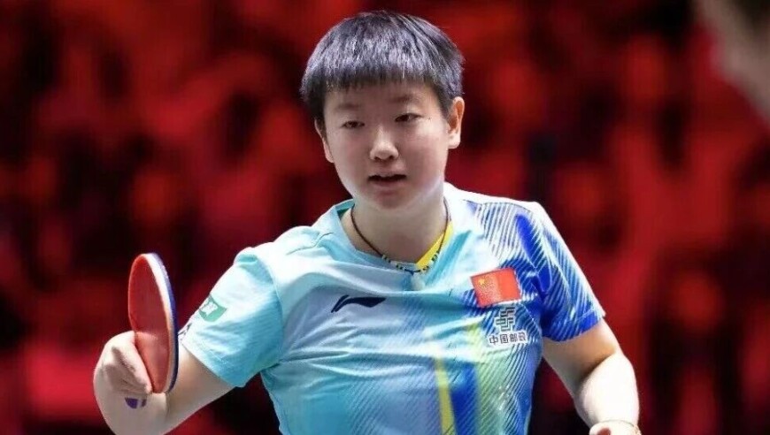 孙颖莎问对手：你不申请鹰眼挑战吗？