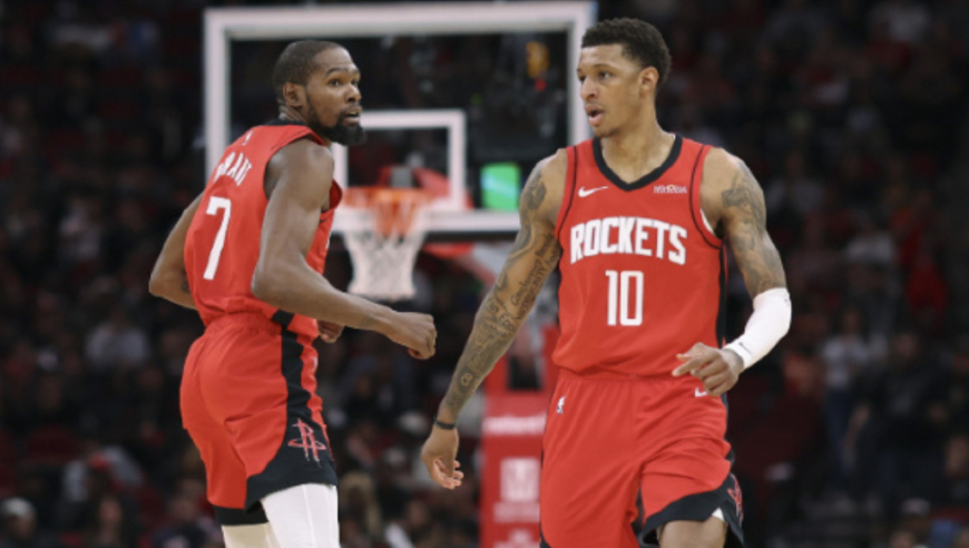 死神师徒？火箭杜兰特+小贾巴里vs猛龙首节联手24分集锦：动作神相似