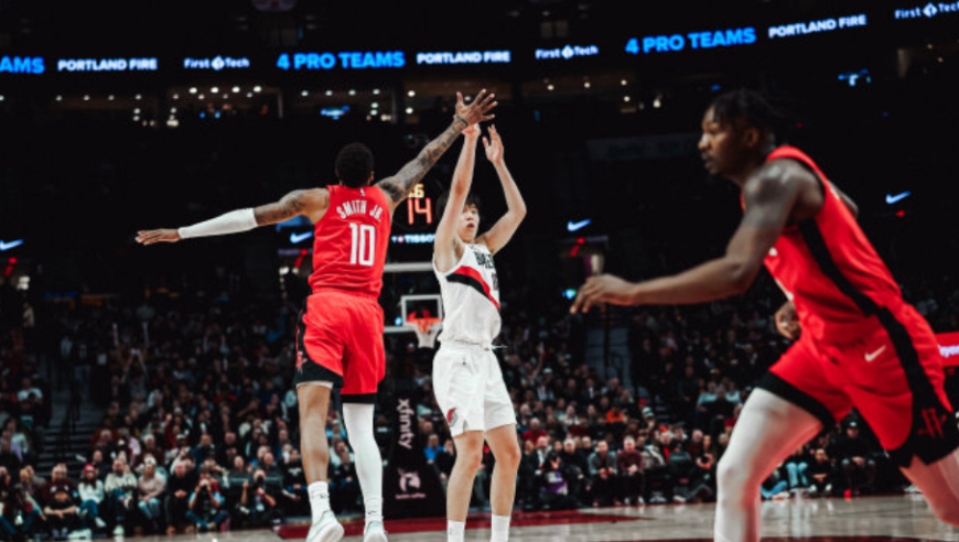 伊森补篮绝杀超时！开拓者惊险复仇火箭 杜兰特37+4杨瀚森3+3+2