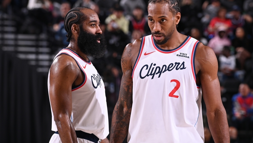 狂胜41分，快船5连胜破纪录！小卡两战88分还在进化 哈登喜笑颜开