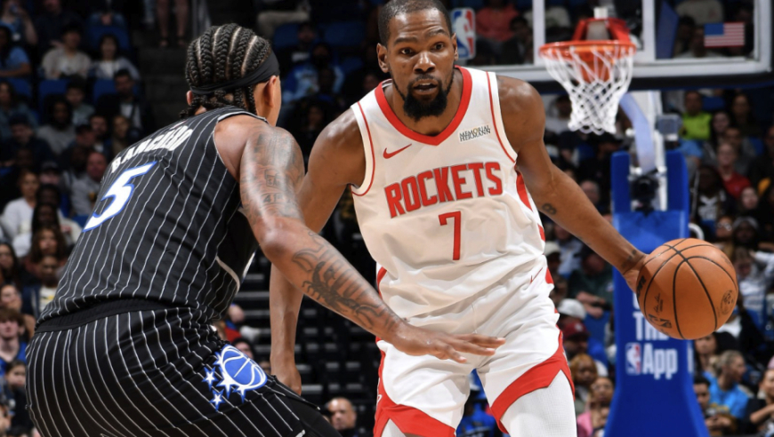 杜兰特迎32000分里程碑！轰40+8献制胜罚球 率火箭19分逆转魔术